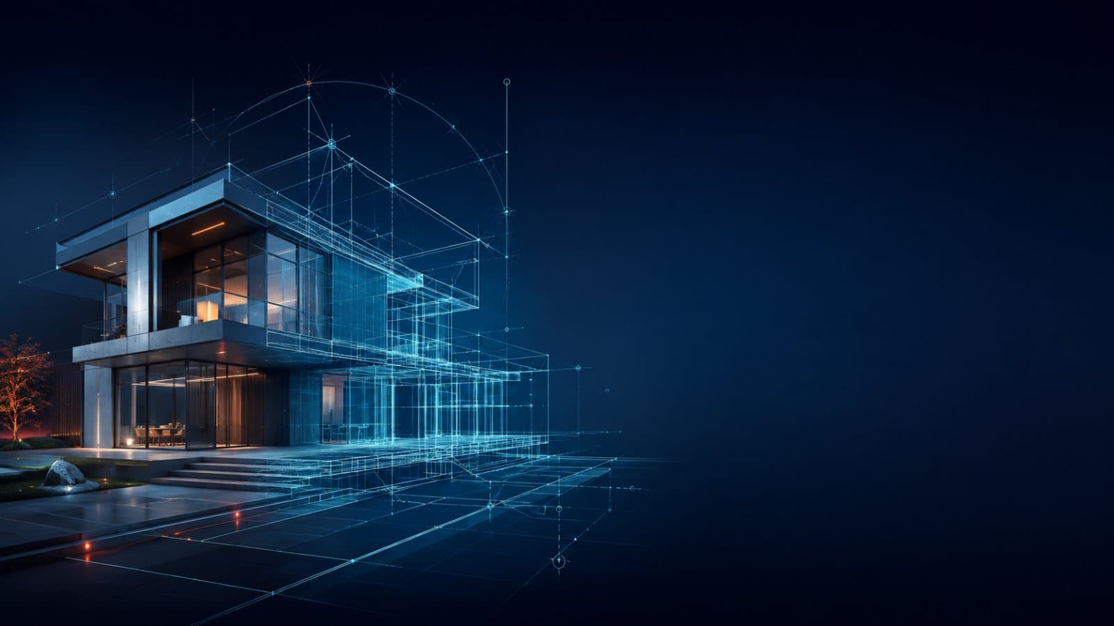 Phối cảnh kiến trúc dựng từ bản vẽ DWG